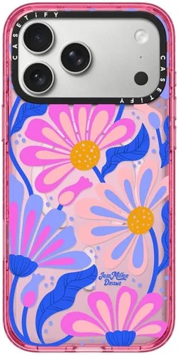 Vista 17 de CASETiFY Impact iPhone Air Case [Delgada/Compatible con Magsafe / 8.2 ft. Protección contra Caídas de Grado Militar 4X] - Lazos - Rosa Arcos