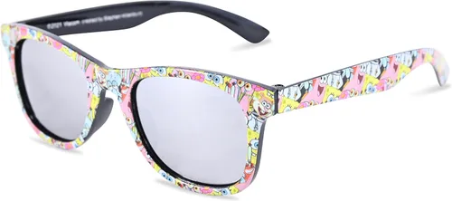 Vista 4 de Nickelodeon SpongeBob SquarePants - Juego de gafas de sol para niños y estuche para lentes para niños pequeños