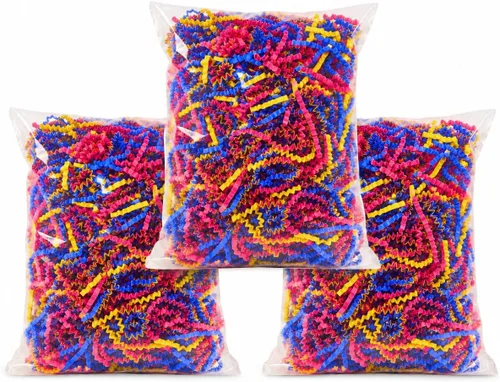 Vista 10 de Bonka Bird Toys 1654 Crinkle Shred Paper Multicolor