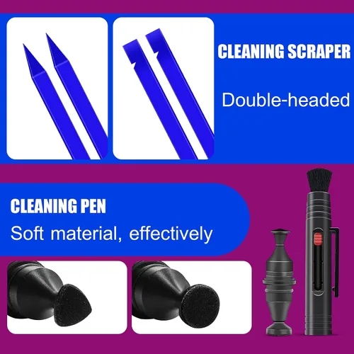 Vista 3 de VR Headset Cleaning Kit, VR Lens Cleaner, Lens Pen Cleaner Kit for Oculus Quest 2Hololens 2XboxPS4Wii, Cleaning kit for Camera Game Controller VR