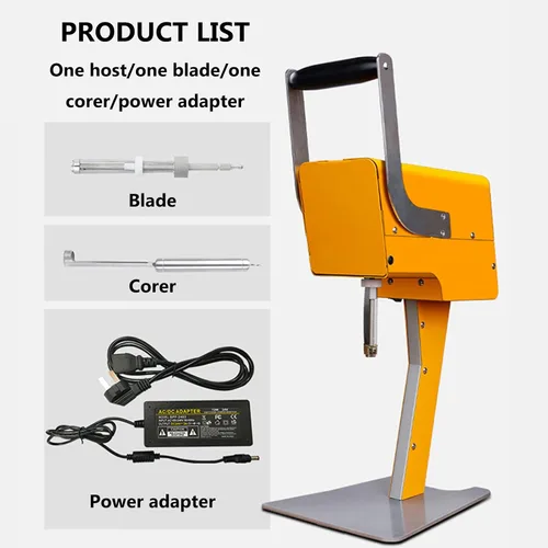 Vista 3 de Exprimidor eléctrico de naranja, exprimidor de limón, máquina extractora de licuadora de frutas, con cabeza de cuchillo y descorazonador
