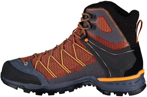 Vista 4 de Salewa Mountain Trainer Lite Mid GTX - Hombre Negro fuera/zanahoria