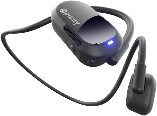 Vista 8 de Auriculares Purity Air de oído abierto - Auriculares inalámbricos Bluetooth de conducción de aire con micrófono dual para iPhone/Android - Comodidad