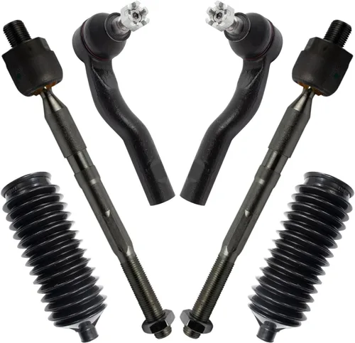 Vista 172 de TRQ Kit de dirección delantera con barra de acoplamiento de fuelle de piñón y cremallera compatible con Toyota Echo 2000-2005