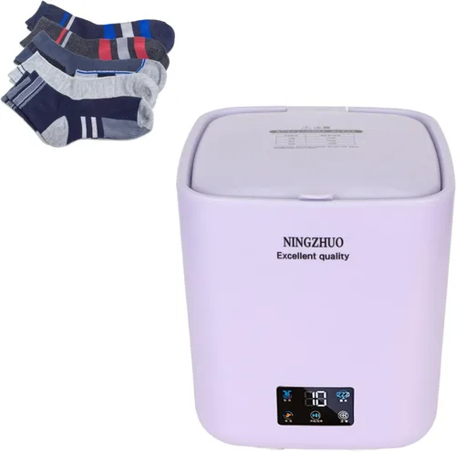 Vista 4 de Lavadora pequeña automática de 7 l, lavadora portátil, ciclo de centrifugado, lavadora combinada para apartamentos, caravana, camping