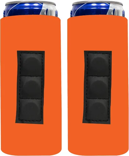 Vista 33 de QualityPerfection Funda magnética delgada para enfriar latas, cerveza/energía, 3 imanes vs 2 imanes, industria estándar, 12 onzas, tamaño delgado