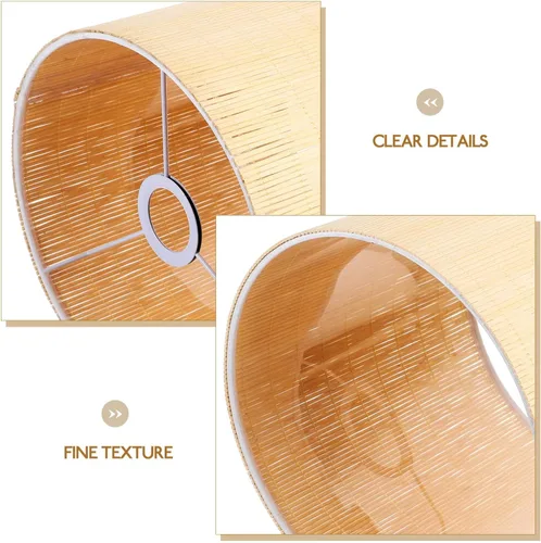 Vista 3 de Pantallas de lámpara para lámparas de pie, pantalla de ratán, pantalla de pie, cubierta de lámpara rústica, pantalla de lámpara de repuesto