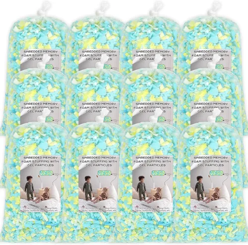 Vista 16 de Relleno para saco de boxeo de 5 libras, relleno de frijoles para almohada y puf, relleno de espuma viscoelástica triturada, relleno para saco