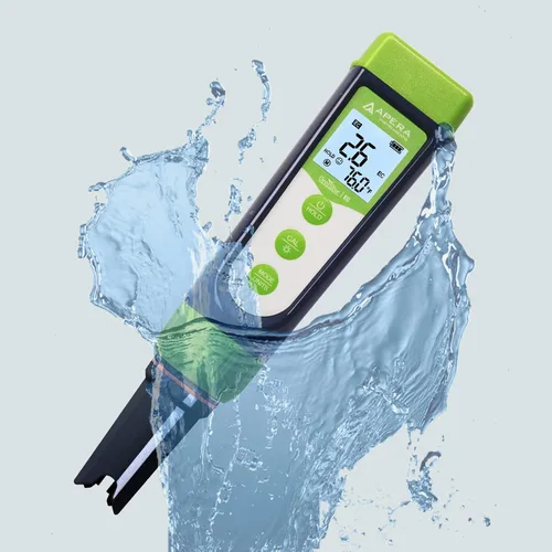 Vista 3 de Apera Instruments AI103G Serie GroStar GS3 EC/500ppm/700ppm Kit de Probador de Lápiz con Sonda EC de Titanio Reemplazable para Prueba de Calidad