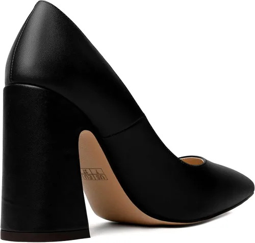 Vista 5 de NUMALEO Zapatos de tacón alto para mujer, sin cordones, con puntera puntiaguda, sexy, mate, para club nocturno, 4 pulgadas