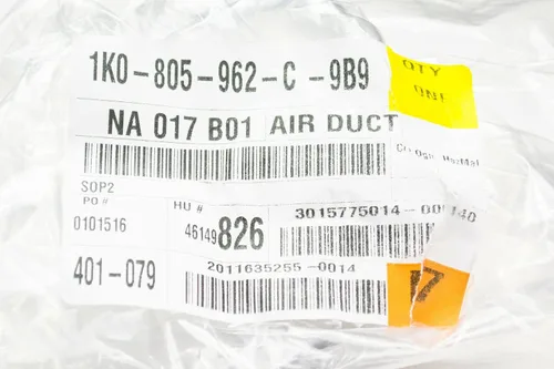 Vista 6 de Volkswagen OEM nuevo conector negro compatible 1K0805962C9B9 de entrada de aire