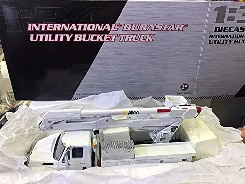 Vista 8 de Para First Gear International Durastar Utility Bucket Truck 1/34 DIECAST Modelo Terminado Camión