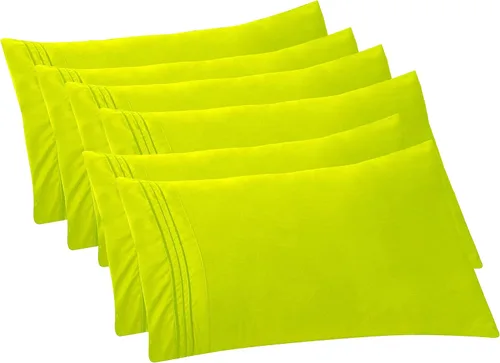 Vista 10 de Elegant Comfort Fundas de almohada sólidas de microfibra de alta calidad hotelera, tejido suave, resistente a las arrugas y a las manchas, fácil
