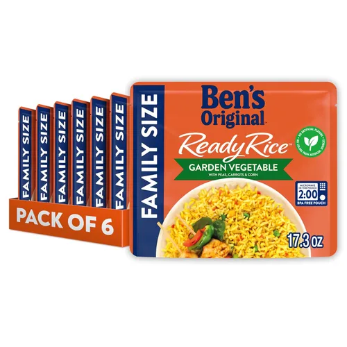 Vista 16 de BEN'S ORIGINAL READY RICE - Arroz basmati, tamaño familiar, bolsa de 17.3 onzas (paquete de 6)