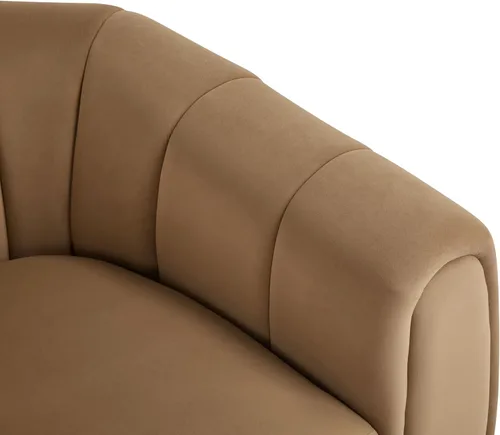 Vista 7 de Christopher Knight Home Monroe Silla giratoria de terciopelo para club, sillón con rotación de 360 grados, sofá giratorio de barril tapizado
