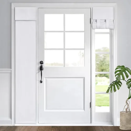 Vista 70 de HOMEIDEAS Cortinas Opacas para Aula para Puerta Principal, Cubierta de Ventana de Puerta de Aula, Persianas de Privacidad con Aislamiento Térmico