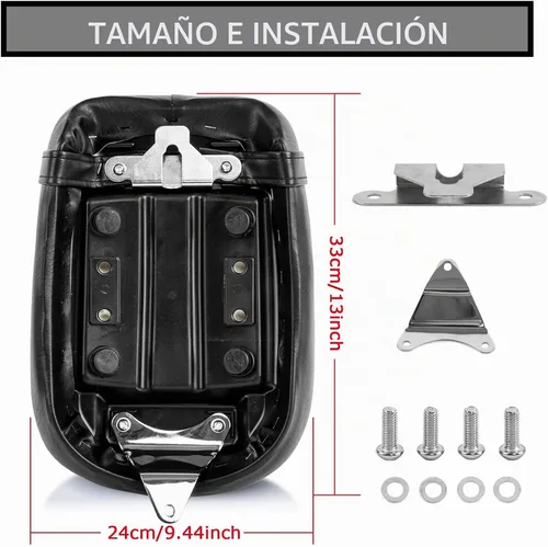 Vista 4 de PSLER Cojín para asiento trasero de pasajero para Shadow Aero VT750C 2004-2023 Reemplazo del asiento del pasajero trasero diseñado