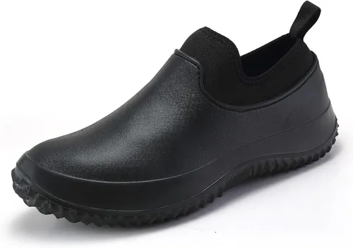 Vista 3 de Zapatos de chef impermeables antideslizantes para hombre, zapatos de cocina para servicio de alimentos, zapatos de jardín ligeros para acampar