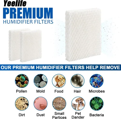 Vista 4 de Paquete de 8 filtros HFT600 de repuesto para filtro Honeywell, humidificador Honeywell HEV615, HEV620, comparado con la pieza HFT600T HFT600PDQ