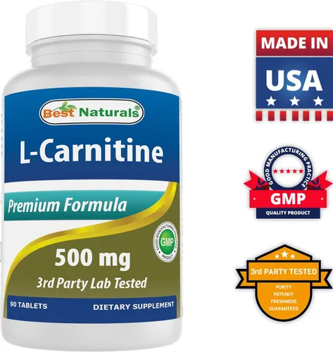 Vista 6 de Best Naturals Tartrato de L-carnitina 500 mg 90 comprimidos (90 unidades (paquete de 3))