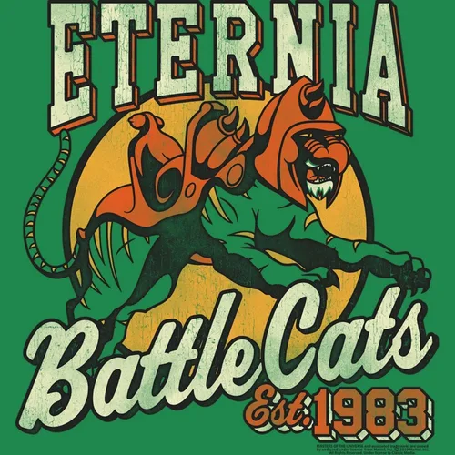 Vista 2 de Masters of The Universe TV Series Eternia Battle Cats Est 1983 - Camiseta para adultos forro polar verde con licencia oficial de star wars silent