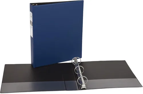 Vista 7 de Carpeta económica Avery con anillo redondo, Azul 1.5 pulgadas