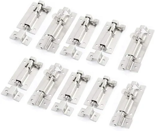Vista 4 de 10 unids 1.969 in/2 "acero inoxidable seguridad interior exterior puerta ventana pestillo de bloqueo deslizante barril perno deslizante cerradura
