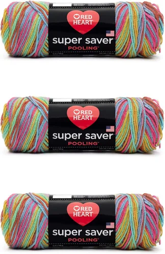 Vista 36 de Red Heart Hilo Super Saver, paquete de 3, camuflaje, 3