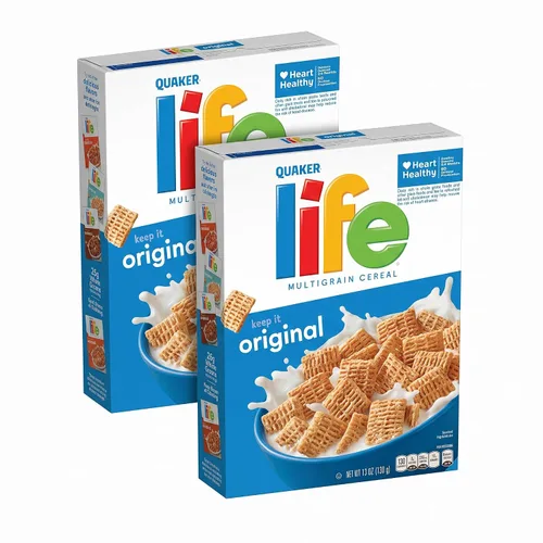 Vista 8 de Quaker Life Breakfast Cereal, Original, 13oz Boxes (3 Pack)