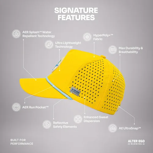 Vista 2 de Alter Ego Running Traveler Splash - Gorro de alta calidad, duradero, ligero y transpirable
