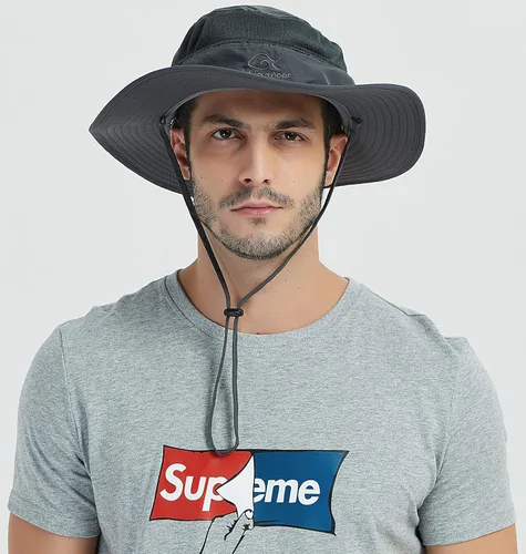 Vista 5 de Gorra de pesca Ddyoutdoor™ 07–281. Moda, verano, protección solar al aire libre, con cuello y visera de ala ancha