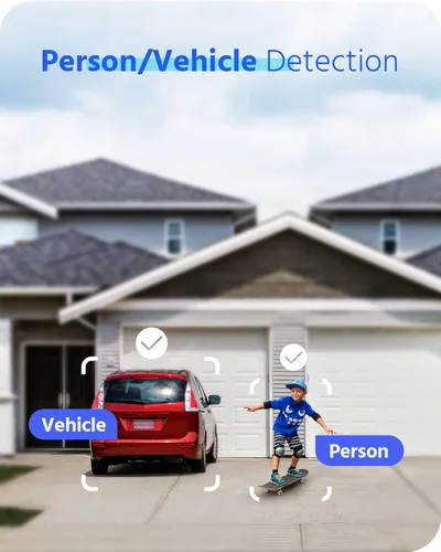 Vista 3 de ANNKE 16CH 4K AI DVR con detección de movimiento para cámara de seguridad, sin disco duro Compresión video H.265+, fácil vista en vivo, soporte