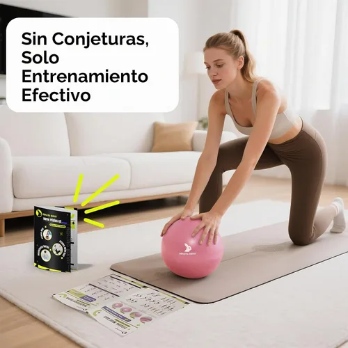 Vista 5 de Kit de pilates para el hogar, anillo de pilates de 13.8 pulgadas con asas acolchadas, mini bola, 3 bandas de resistencia para ejercicio de cuerpo