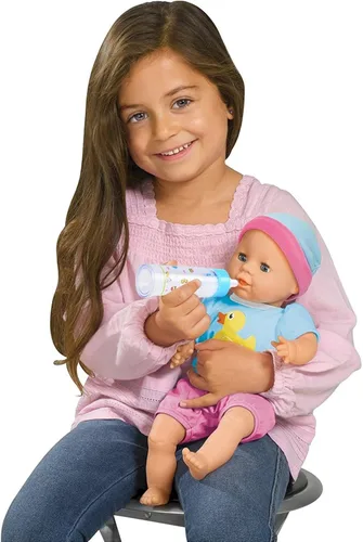 Vista 7 de SCOM Accesorios para biberones de muñeca de bebé, 6 piezas, juguetes de biberón, leche mágica que desaparece y jugo, juego de simulación