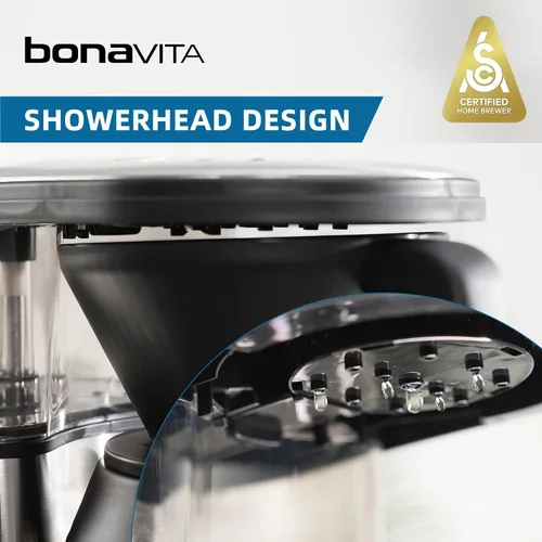 Vista 3 de Cafetera digital Bonavita BV1500TD para 5-tazas, acero inoxidable, BV1500TS, Acero inoxidable