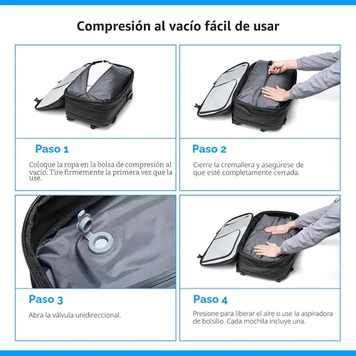 Vista 3 de Viaje de la mochila del vacío de 60L, cerradura TSA, puerto
