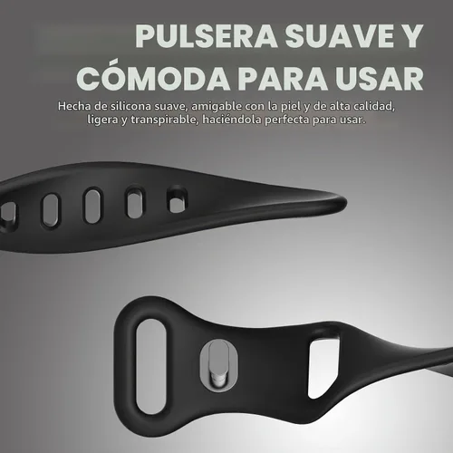 Vista 4 de Pulsera de silicona compatible con grabadora de voz Plaud NotePin, funda de PC con correa ajustable para Plaud NotePin S (2025), correa de repuesto