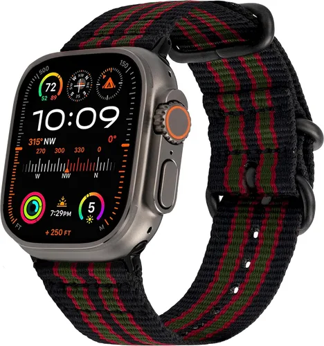 Vista 26 de Carterjett - Correa para Apple Watch 1.732 pulgadas, 1.654 pulgadas, 1.575 pulgadas, 1.496 pulgadas, nailon NATO, correas iWatch, mujeres y hombres