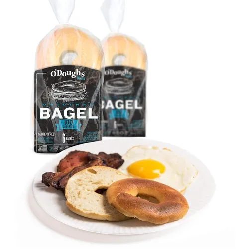 Vista 2 de O'Dough Thins - Bagels sin gluten, originales, 100 calorías bagels preslicados, 10.58 onzas [3 paquetes]