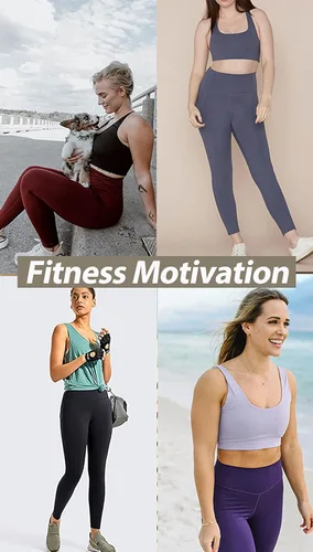 Vista 4 de NexiEpoch - Paquete de 4 leggings suaves para mujer, con bolsillos, control de abdomen y cintura alta, pantalones capri para yoga y ejercicio