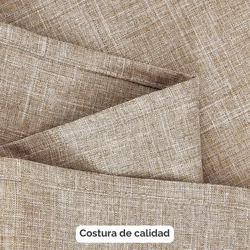Vista 9 de Fitable - Manteles de lino sintético para mesas rectangulares: Mantel de granja resistente al agua y a las manchas, manteles de arpillera