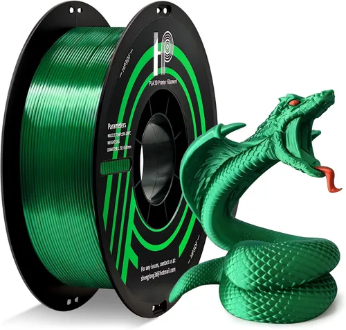 Vista 3 de HP3DF Filamento PLA de Doble Color, Filamento de Seda Brillante Azul Rosa para Impresora 3D, Filamento PLA de 1.75mm, precisión dimensional +