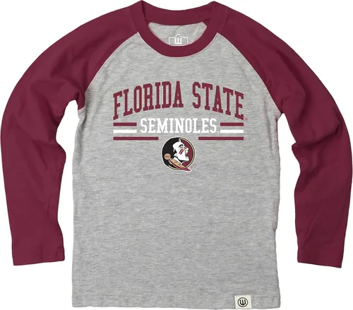 Vista 76 de Wes and Willy NCAA playera raglán de manga larga para niños