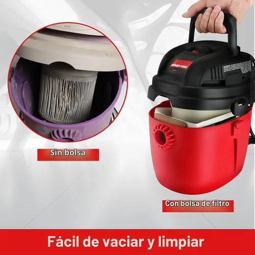 Vista 5 de Shop-Vac 9066733 Bolsas de filtro desechables de 1-1.5 galones, paquete de 3