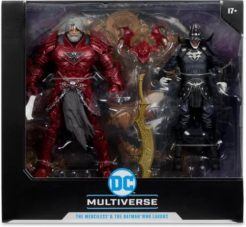 Vista 9 de McFarlane Toys - DC Multiverse Batman Who Laughs (Knight Armor) & The Merciless (Multiverso Oscuro) Figura de 7 pulgadas y Mega Figura McFarlane