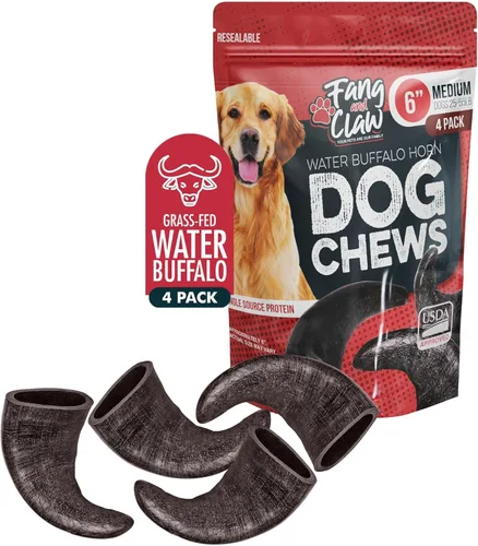 Vista 9 de Water Buffalo - Paquete de 4 masticables para perros pequeños de 4 pulgadas, proteína natural de origen único alimentada con pasto, sin productos