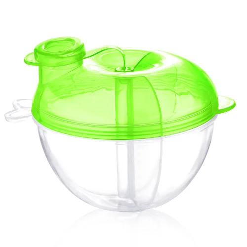 Vista 9 de Accmor Dispensador de fórmula para bebés para alimentación sobre la marcha, contenedor de fórmula antiderrames de tres compartimentos para llevar