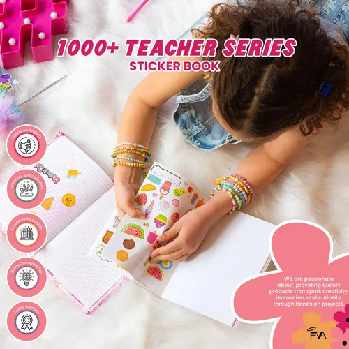 Vista 5 de Fashion Angels Más de 1000 calcomanías para profesores serie 11 (78048) 40 páginas de calcomanías para que los estudiantes y profesores disfruten
