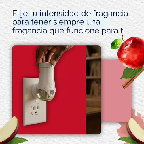 Vista 7 de Glade PlugIns - Repuestos de ambientador, aceites esenciales perfumados para el hogar y el baño, aroma Apple Cinnamon, 3.35 onzas líquidas, 5