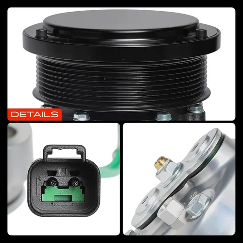 Vista 9 de A-Premium Compresor de CA con embrague compatible con Caterpillar para el estilo SD7H15